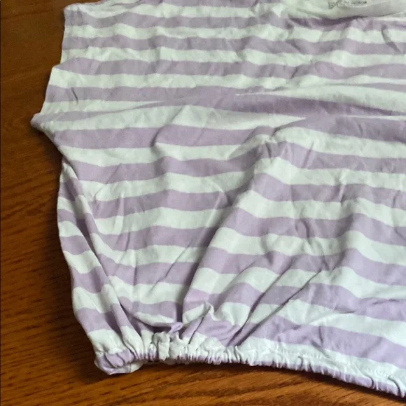 Striped Purple and White Kids Shirt - Picture 5 of 8